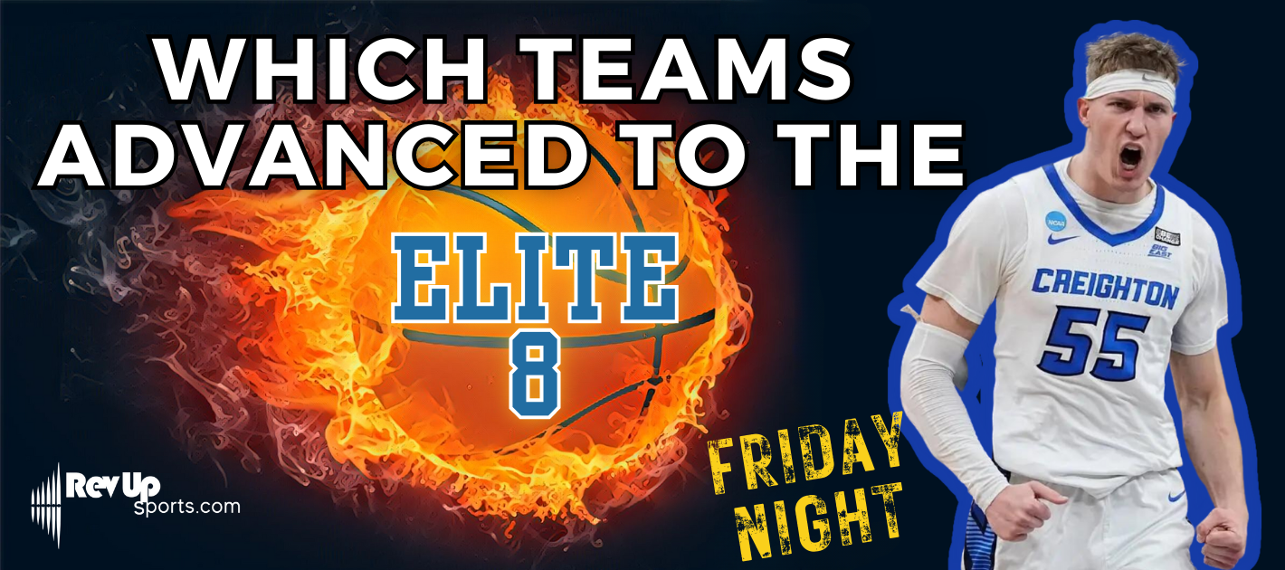 Which teams from Friday's Sweet 16 in the NCAA Tournament have advanced to the Elite 8?