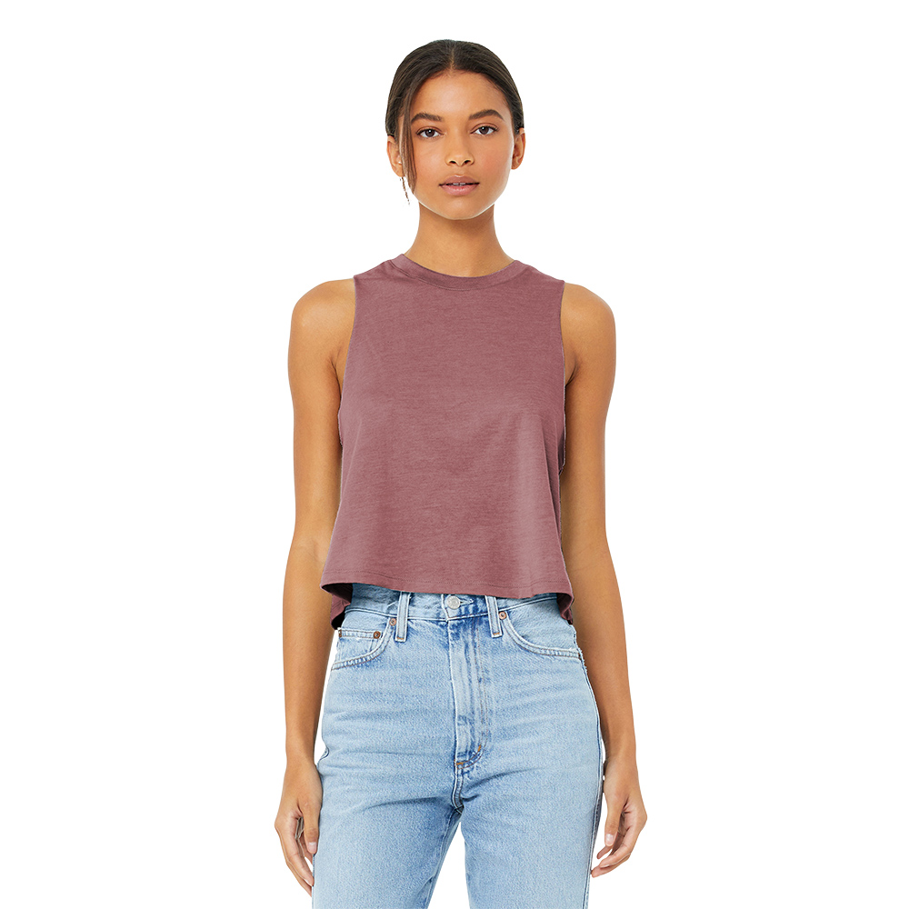 Bella Canvas Racerback Womens Cropped Tank