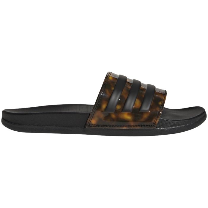 adidas Adilette Comfort Womens Slides with Tortoiseshell Print GX9835