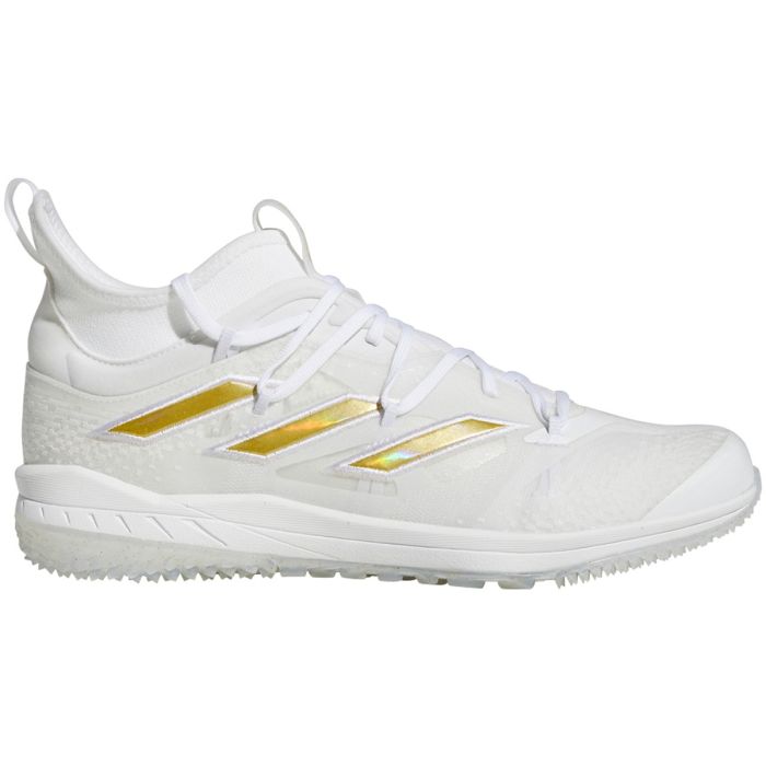 adidas Adizero Afterburner Mens Turf Baseball Shoes in White | GZ4584