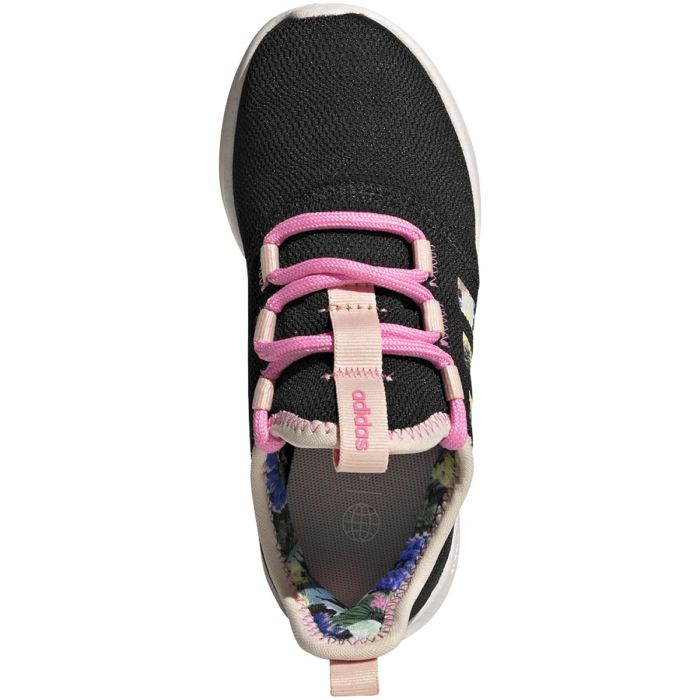 adidas Cloudfoam Pure 2.0 Kids Running Shoes with Flower Print