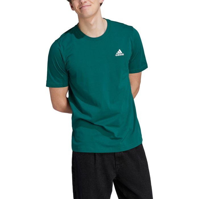 Green adidas t shirt mens best sale