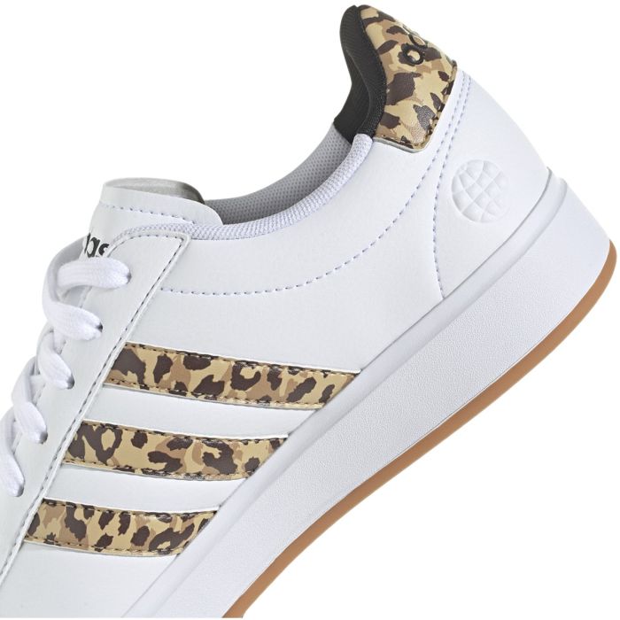 adidas Grand Court 2.0 Womens Tennis Shoes with Cheetah Print GW7124