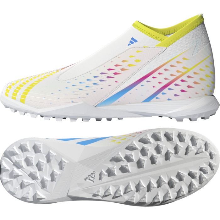 adidas gazelle silver green womens adidas Predator Edge.3 Laceless TF - White/Hi-Res Blue/White main image 0