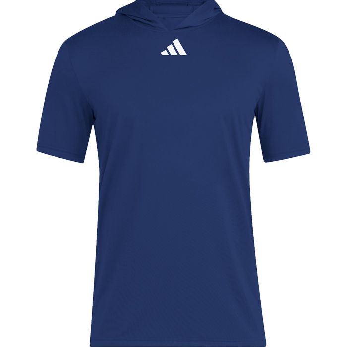 Adidas short sleeve hoodie mens discount