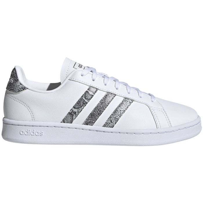 adidas gazelle silver green womens adidas Women's Grand Court 2.0 Sneakers | White/Black