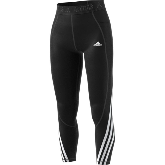 adidas Techfit 3 Stripe Long Tights Womens Training