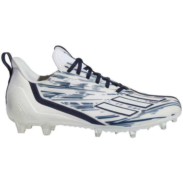 Navy blue and white football cleats best sale