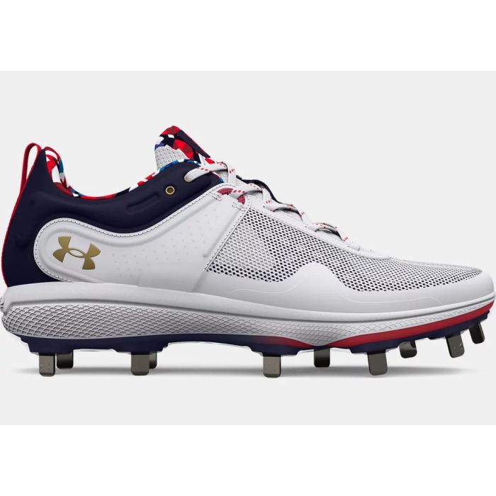 Red under armour softball cleats online