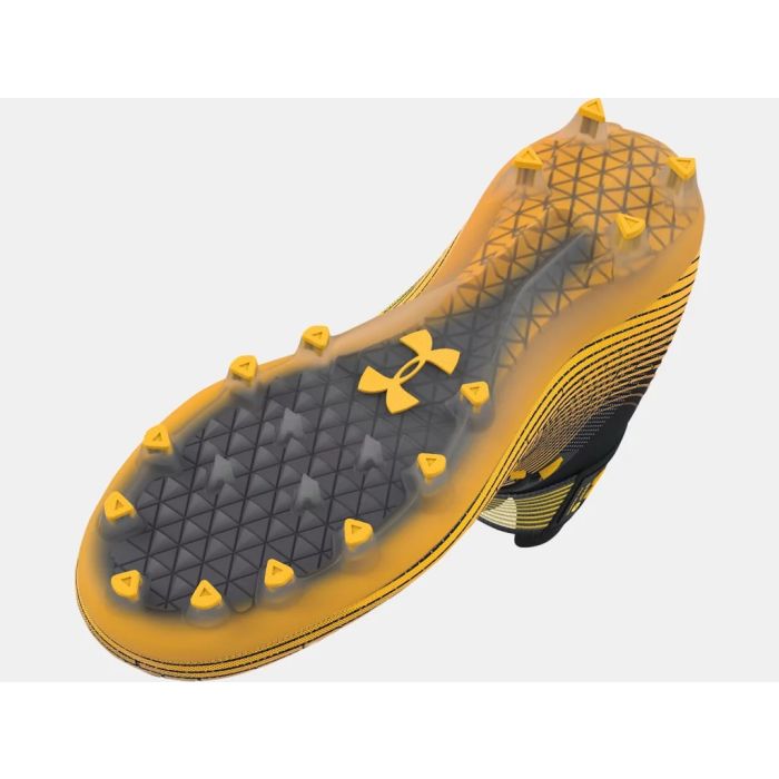 All yellow under armour cleats hot sale