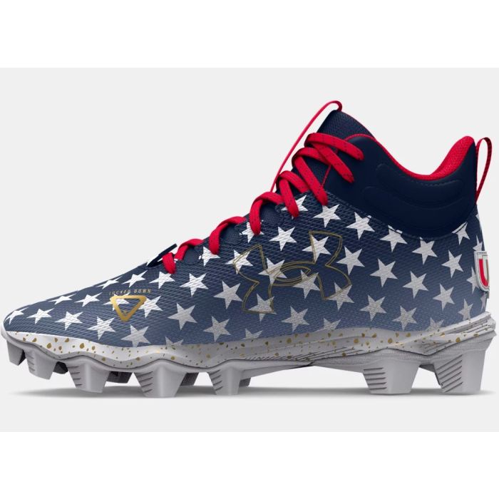 Under Armour Spotlight Franchise USA Jr. Boys Football Cleats 3025680 103