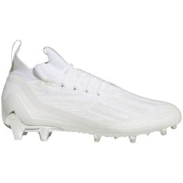 adidas Adizero Primeknit Mens Football Cleats in White and Silver 