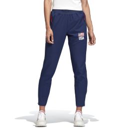 NWT M adidas Team USA Volleyball Tights Navy Blue Red Stars and