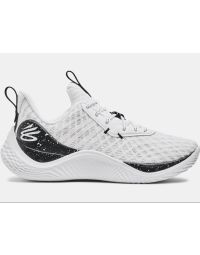 Under Armour Curry Flow 10 Team Adult Basketball Shoes in Black-White