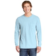 Comfort Colors Heavyweight Ring Spun Mens Long Sleeve Pocket T-Shirt