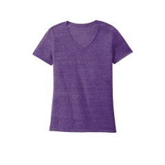 Jerzees Snow Heather Jersey Womens V-Neck Short Sleeve T-Shirt