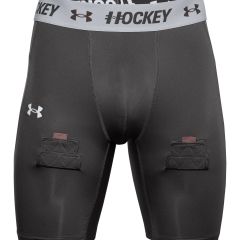 Under Armour Mens Hockey Compression Shorts - HeatGear Armour Performance Baselayer