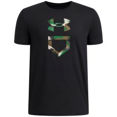 Under Armour Boys Baseball Camo Plate T-Shirt