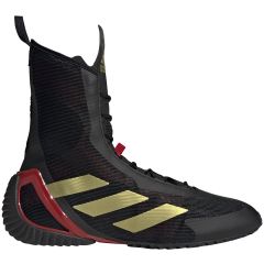 adidas Speedex Ultra Mens Boxing Shoes in Core Black-Gold Metallic-Team Power Red
