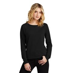 District Featherweight French Terry Long Sleeve Womens Crewneck Sweatshirt