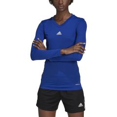 womens royal blue long sleeve adidas soccer shirt