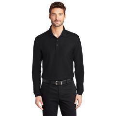 Port Authority Core Classic Pique Mens Long Sleeve Polo Shirt