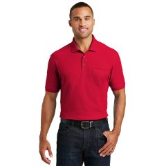 Port Authority Core Classic Pique Mens Short Sleeve Pocket Polo Shirt