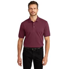 Port Authority Heavyweight Cotton Pique Mens Short Sleeve Polo Shirt