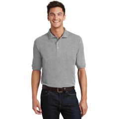 Port Authority Heavyweight Cotton Pique Mens Short Sleeve Pocket Polo