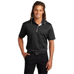 Sport-Tek Dri-Mesh Tipped Collar and Piping Mens Short Sleeve Polo Shirt