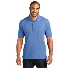 Port Authority Silk Touch Mens Short Sleeve Pocket Polo Shirt
