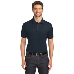Port Authority Stretch Pique Mens Short Sleeve Polo Shirt