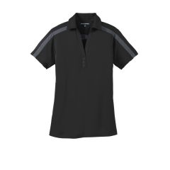 Port Authority Silk Touch Performance Colorblock Stripe Womens Short Sleeve Polo