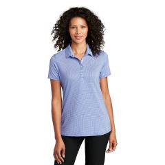 Port Authority Gingham Womens Short Sleeve Polo Shirt