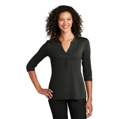 Port Authority Womens UV Choice Pique Henley