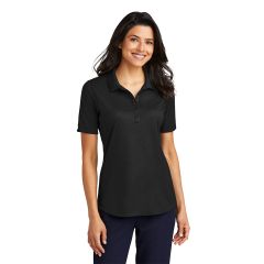 Port Authority Fine Pique Blend Womens Short Sleeve Polo Shirt