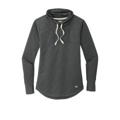 New Era Sueded Cotton Blend Womens Long Sleeve Cowl T-Shirt
