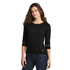 New Era Tri-Blend Three Quarter Sleeve Womens T-Shirt