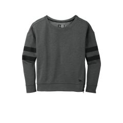 New Era Tri-Blend Fleece Varsity Womens Crew Sweatshirt
