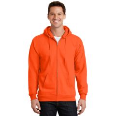 Port and Company Essential Fleece Mens Tall Full Zip Hooded Sweatshirt