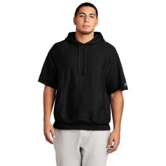 Champion Reverse Weave Mens Short Sleeve Hooded Sweatshirt