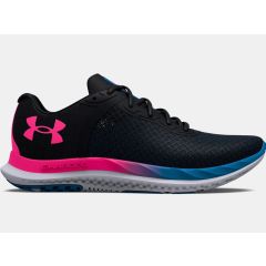 Under Armour Charged Breeze Womens Running Shoes in Black-Electro Pink