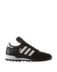 Adidas Mundial Team Mens Soccer Shoe black with white stripes turf cleats