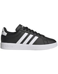 mens black and white adidas tennis shoes