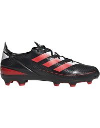 kids black red and white adidas soccer cleats