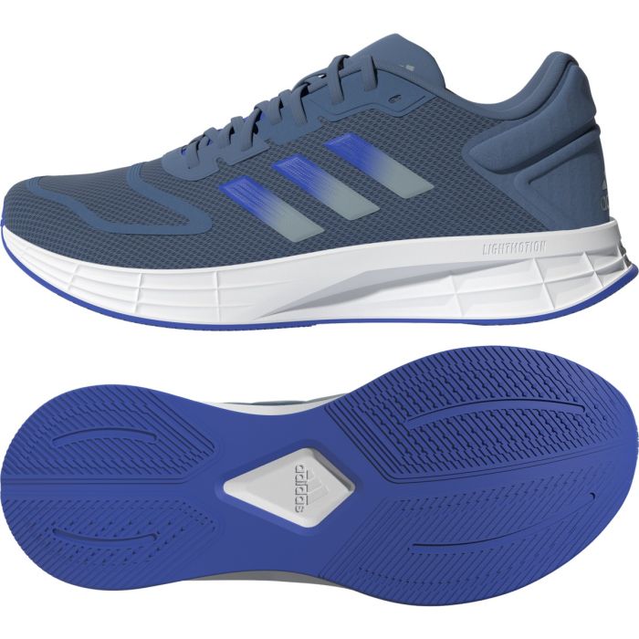 adidas Duramo 10 Mens Running Sneakers in Blue | GW4081