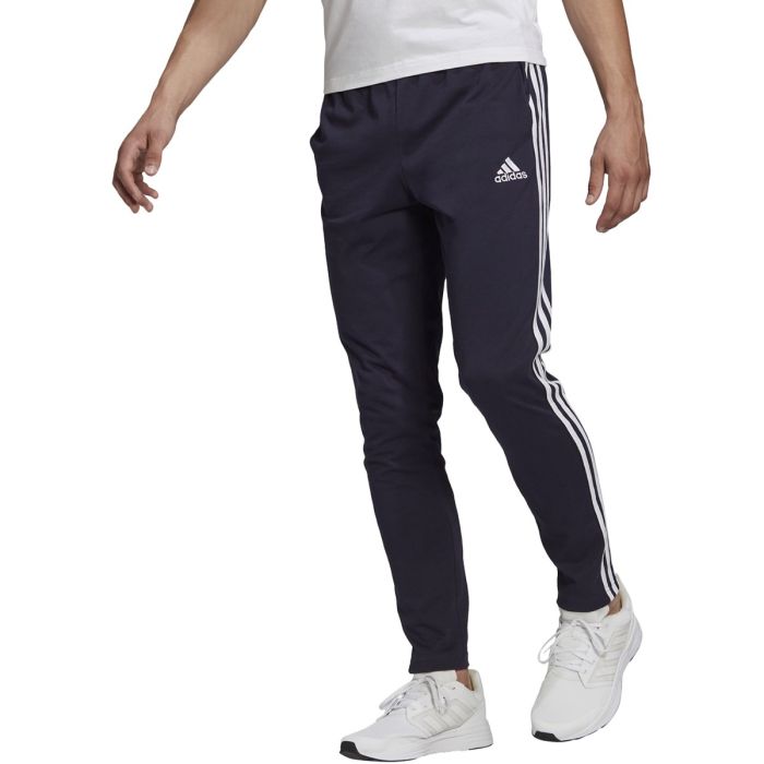 adidas Essentials Tapered Open Hem 3 Stripes Pant - Mens Casual