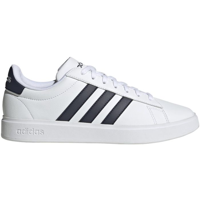 adidas Grand Court 2.0 Mens Tennis Shoes with Navy Stripes | GW9199