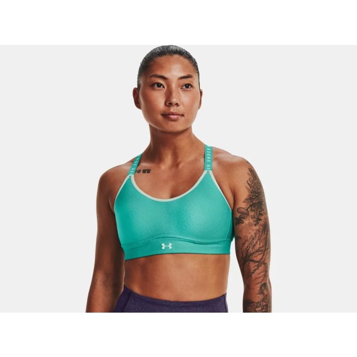 Under Armour Infinity Womens Mid Heather Cover Sports Bra