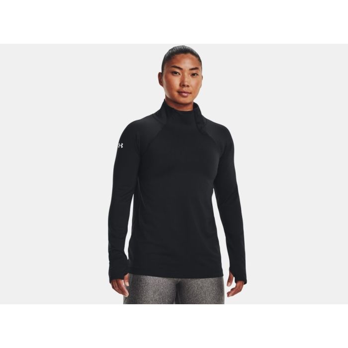 Under Armour Motion Snap Womens Pullover in Black-White